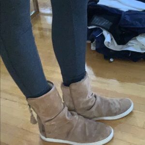 UGG suede zip high tops